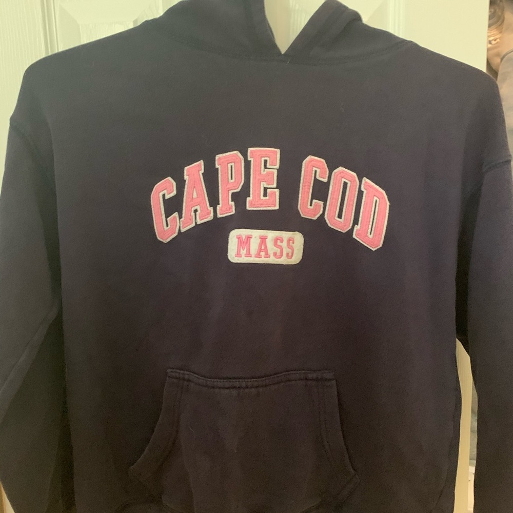 Cape code blue and pink sweatshirt